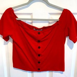 Express Olivia Culpo edition cute top on or off shoulder size Medium